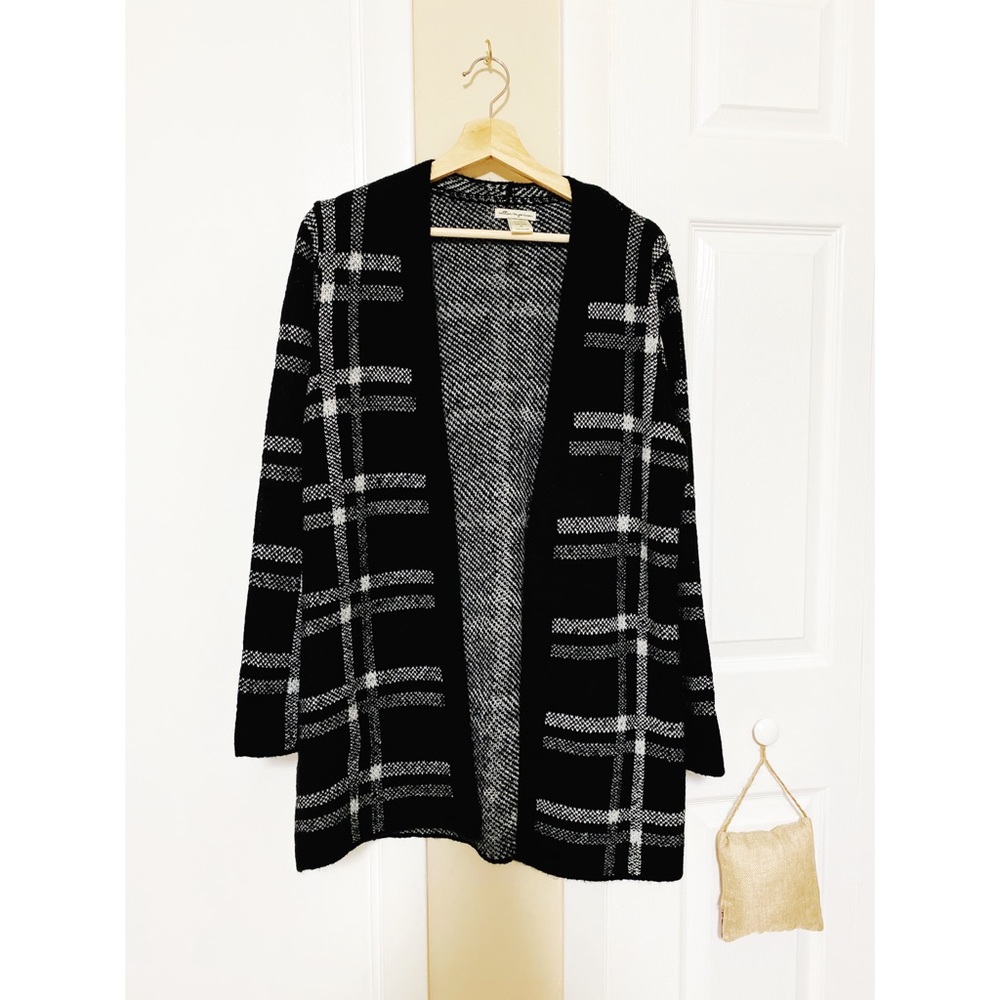 Cotton Emporium Plaid Cardigan
